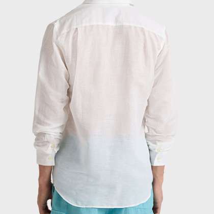 Vilebrequin - Turtle Monogram Hemd Aus Leinen Und Baumwolle Für Herren - Hemd - Caroubis - Weiss - Größe XL – Bild 4