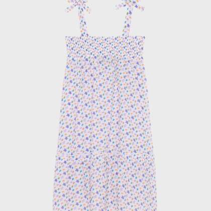 Vilebrequin - Micro Ronde Des Tortues Kleid Aus Bio-baumwollvoile Für Mädchen - Kleid - Gloss - Weiss - Größe 10 – Bild 2