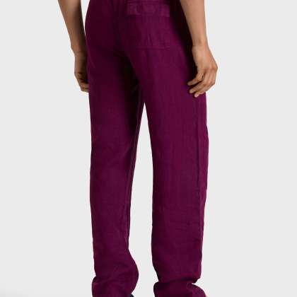 Vilebrequin - Solid Weite Leinenhose Für Herren - Hose - Pacha - Violett - Größe XL – Bild 4