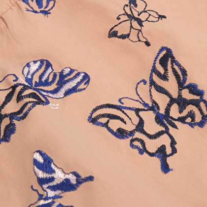 Vilebrequin - Bestickte Disco Butterfly Badeshorts Für Damen - Shorty - Fabya - Rosa - Größe L – Bild 7