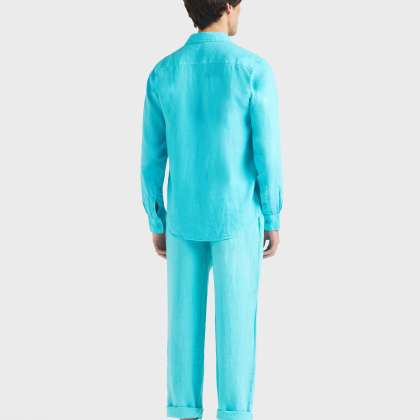 Vilebrequin - Solid Hemd Aus Leinen Für Herren - Hemd - Caroubis - Grün - Größe XXXL – Bild 4