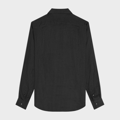 Vilebrequin - Solid Hemd Aus Ramie Für Herren - Hemd - Caracal - Schwarz - Größe XXL – Bild 2