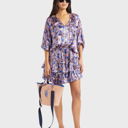 Vilebrequin - Disco Butterfly Kleid Aus Viskose Und Seide Für Damen - Kleid - Lauriane - Rosa - Größe XL – Bild 5