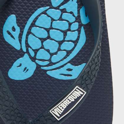 Vilebrequin - Turtle Bade-zehentrenner Für Herren - Schuhe - Copp - Blau - Größe 40/41 – Bild 4