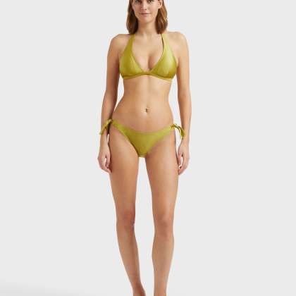 Vilebrequin - Shiny Solid Stretch-bikinihose Für Damen - Bademode - Flamme - Grün - Größe M – Bild 2