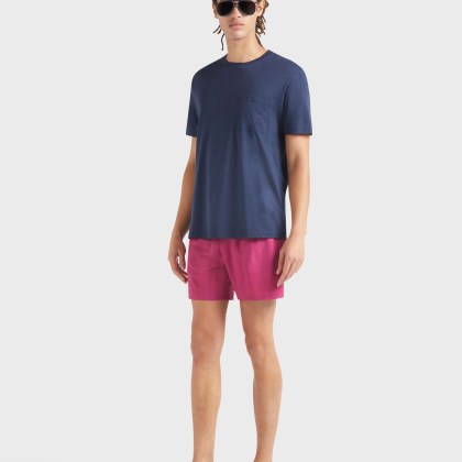 Vilebrequin - Super 120%27s Woll-badeshorts Für Herren - Bademode - Magnus - Rot - Größe L