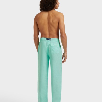 Vilebrequin - Solid Weite Leinenhose Für Herren - Hose - Pacha - Grün - Größe XXXL – Bild 4