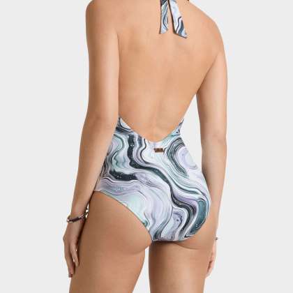 Vilebrequin - Marble Neckholder-badeanzug Für Damen - Bademode - Famous - Weiss - Größe L – Bild 4