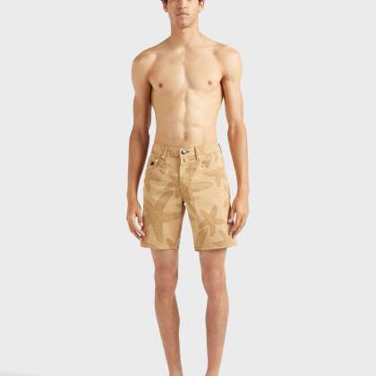 Vilebrequin - Gabardine-bermudashorts Mit Starfish Darkening-print Für Herren - Bermuda - Garonne - Marone - Größe 38