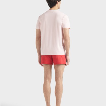 Vilebrequin - T-shirt Aus Bio-baumwolle Mit Aufgestickter Schildkröte Für Herren - T-shirt - Portisol - Rosa - Größe M