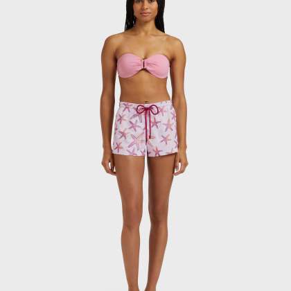Vilebrequin - Starlettes Badeshorts Mit Stickerei Für Damen - Shorty - Fiona - Rosa - Größe XS – Bild 3