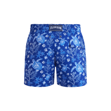 Vilebrequin Kurze X-ray Turtles Stretch-badeshorts Für Herren - Moorise - Blau - Größe XL