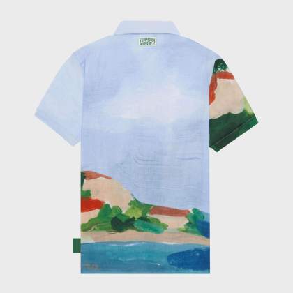 Vilebrequin - 360 Landscape Bowling-hemd Aus Leinen Für Herren – Vilebrequin X Highsnobiety - Hemd - Charli - Blau - Größe L – Bild 2