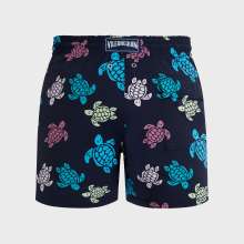 Vilebrequin - Ronde Des Tortues Multicolores Stretch-badeshorts Für Herren - Bademode - Monrise - Blau - Größe L