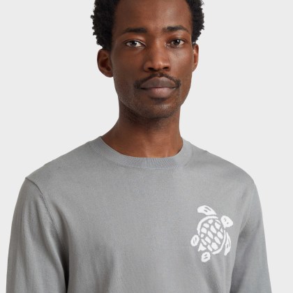 Vilebrequin - Turtle Pullover Aus Baumwolle Für Herren - Pullover - Rayol - Grau - Größe XL – Bild 6