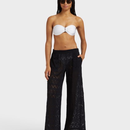 Vilebrequin - Shiny Stretch Solid Bandeau-bikinioberteil Für Damen - Bademode - Lune - Weiss - Größe L – Bild 4