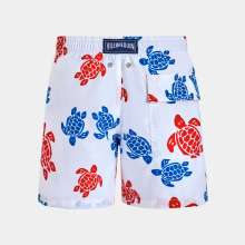 Vilebrequin - Tortues Multicolores Badeshorts Für Jungen - Bademode - Jim - Weiss - Größe 14