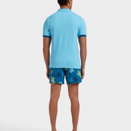 Vilebrequin - Solid Polohemd Aus Baumwolle Für Herren - Polohemd - Palatin - Blau - Größe XXXL – Bild 4