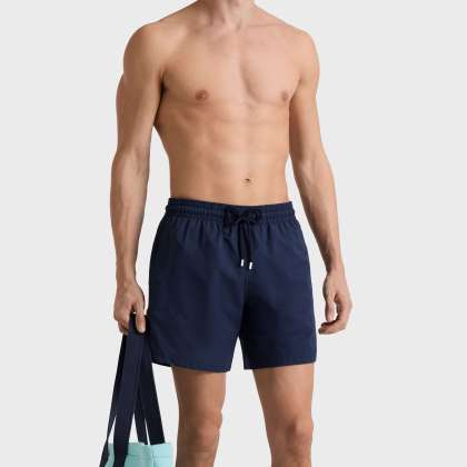 Vilebrequin - Ultraleichte Und Verstaubare Solid Badeshorts Mit Mikroperforation Für Herren - Bademode - Mahina - Blau - Größe XXL – Bild 3