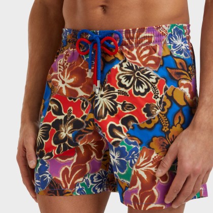 Vilebrequin - Men Swim Shorts Hawaiian Patchwork - Vbq X Palm Angels - Bademode - Moorea - Blau - Größe M – Bild 6