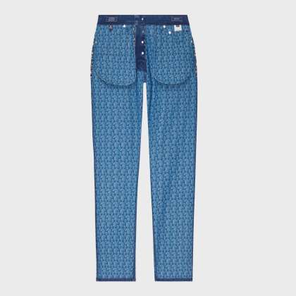 Vilebrequin - Turtles Net Denimhose Im 5-taschen-design Für Herren - Jeanshose - Gbetta18 - Blau - Größe 32 – Bild 6