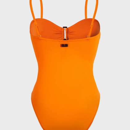 Vilebrequin - Solid Bandeau-badeanzug Für Damen - Bademode - Lucette - Orange - Größe L – Bild 2