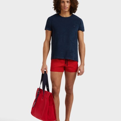 Vilebrequin - Kurze Und Figurbetonte Einfarbige Stretch-bademode Für Herren - Bademode - Man - Rot - Größe XS – Bild 5