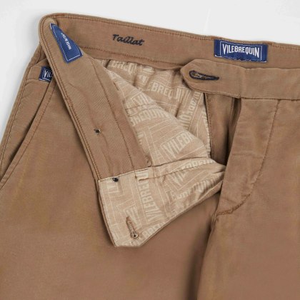 Vilebrequin - Solid Chinohose Aus Tencel Und Baumwolle Für Herren - Hose - Taillat - Marone - Größe 34 – Bild 6