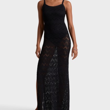 Vilebrequin - Langes Mesh-kleid Für Damen - Kleid - Lisanna - Schwarz - Größe L – Bild 3