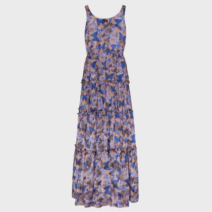 Vilebrequin - Langes Disco Butterfly Kleid Aus Viskose Und Seide Für Damen - Kleid - Loulou - Rosa - Größe XS – Bild 2