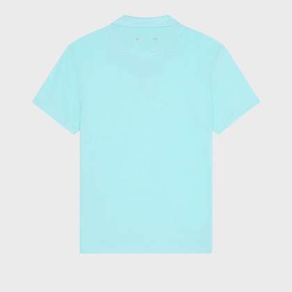 Vilebrequin - Einfarbiges Polohemd Aus Leinenjersey Für Herren - Polohemd - Pyramid - Blau - Größe S – Bild 2