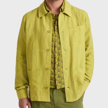 Vilebrequin - Solid Overshirt Aus Leinen Für Herren - Jacke - Corentin - Grün - Größe XL – Bild 3