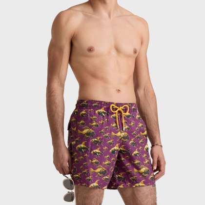 Vilebrequin - Meca Fish Badeshorts Für Herren - Bademode - Moorea - Violett - Größe L – Bild 3