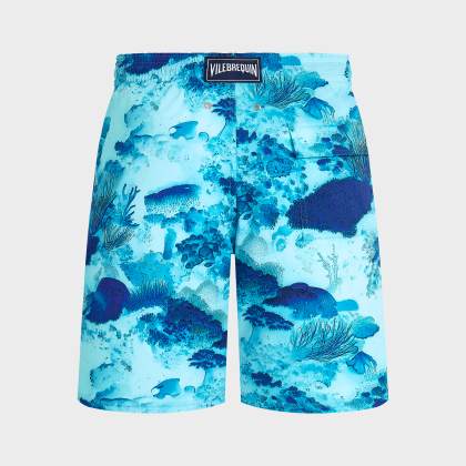 Vilebrequin - Lange Coral Reef Stretch-badeshorts Für Herren - Bademode - Okorise - Blau - Größe XXXL – Bild 2