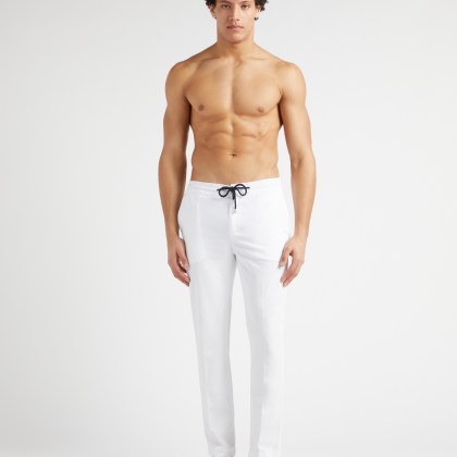 Vilebrequin - Solid Hose Aus Baumwolle Und Tencel Für Herren - Jeanshose - Clemence - Weiss - Größe 36