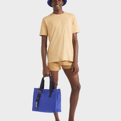 Vilebrequin - Solid T-shirt Aus Bio-baumwolle In Naturfarben Für Herren - T-shirt - Titan - Marone - Größe L – Bild 5