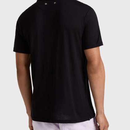 Vilebrequin - Einfarbiges Polohemd Aus Tencel Für Herren - Polohemd - Pirinol - Schwarz - Größe XXL – Bild 4