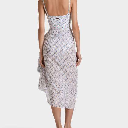 Vilebrequin - Micro Ronde Des Tortues Pareo Aus Baumwollvoile Für Damen - Pareo - Pareo - Weiss - Größe OSFA – Bild 4