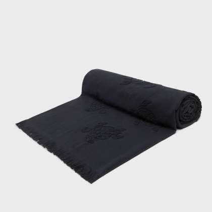 Vilebrequin - Strandtuch Aus Bio-baumwolle Schildkröten-jacquard - Strandtuch - Santah - Schwarz - Größe OSFA – Bild 3