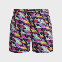 Vilebrequin - Kurze Whales Offset Stretch-badeshorts Für Herren - Bademode - Monrise - Blau - Größe S