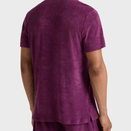 Vilebrequin - Solid Frottee-polohemd Für Herren - Polohemd - Phoenix - Violett - Größe XXL – Bild 4