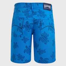 Vilebrequin - Herren Bermudashorts Mit Harzdruck Ronde Des Tortues - Bermuda - Garonne - Blau - Größe 42