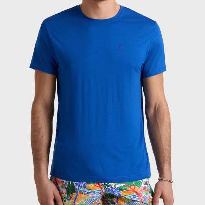 Vilebrequin - Solid Woll-t-shirt Für Herren - T-shirt - Thom - Blau - Größe XXXL – Bild 3