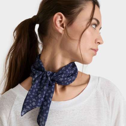 Vilebrequin - Micro Ronde Des Tortues Schal Aus Baumwollvoile - Halstuch - Bandano - Violett - Größe OSFA – Bild 3