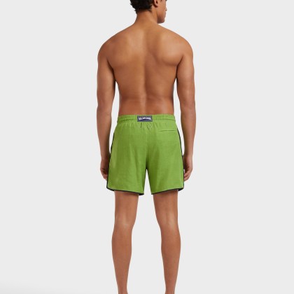 Vilebrequin - Solid Badeshorts Aus Leinen Für Herren - Bademode - Mallorca - Grün - Größe XXL – Bild 4
