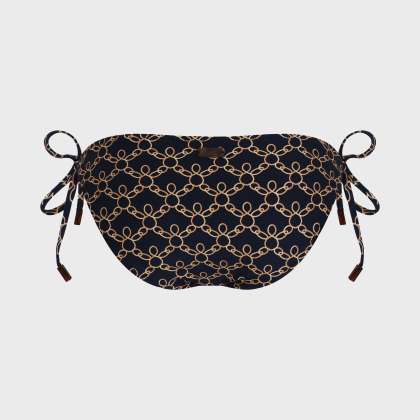 Vilebrequin - Turtles Chain Bikinihose Zum Seitlichen Binden Für Damen - Bademode - Flore - Blau - Größe XS – Bild 2