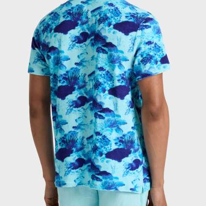 Vilebrequin - Coral Reef Polohemd Aus Frottee Für Herren - Polohemd - Phoenix - Blau - Größe XL – Bild 4