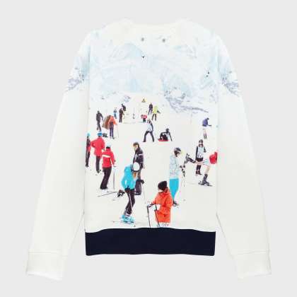 Vilebrequin - Baumwollpullover Mit Skimotiv Für Herren – Vilebrequin X Massimo Vitali - Sweatshirt - Switch - Blau - Größe XL – Bild 2