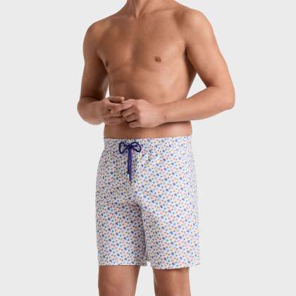 Vilebrequin - Lange Micro Ronde Des Tortues Badeshorts Für Herren - Bademode - Okoa - Weiss - Größe XXL – Bild 3