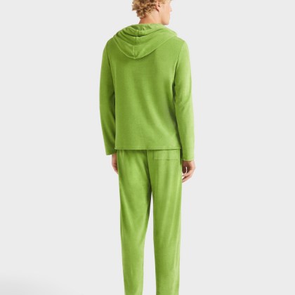 Vilebrequin - Langärmeliges Frottee-t-shirt Mit Kapuze Für Herren - T-shirt - Therapy - Grün - Größe L